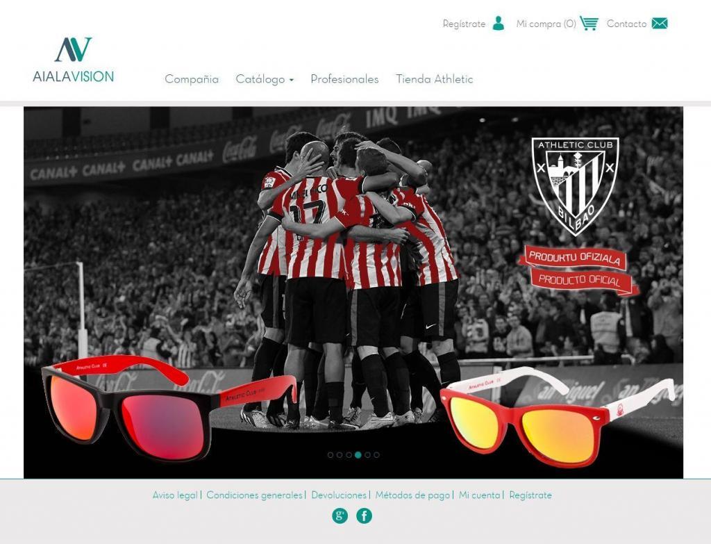 Diseño tienda on-line Aiala Visión