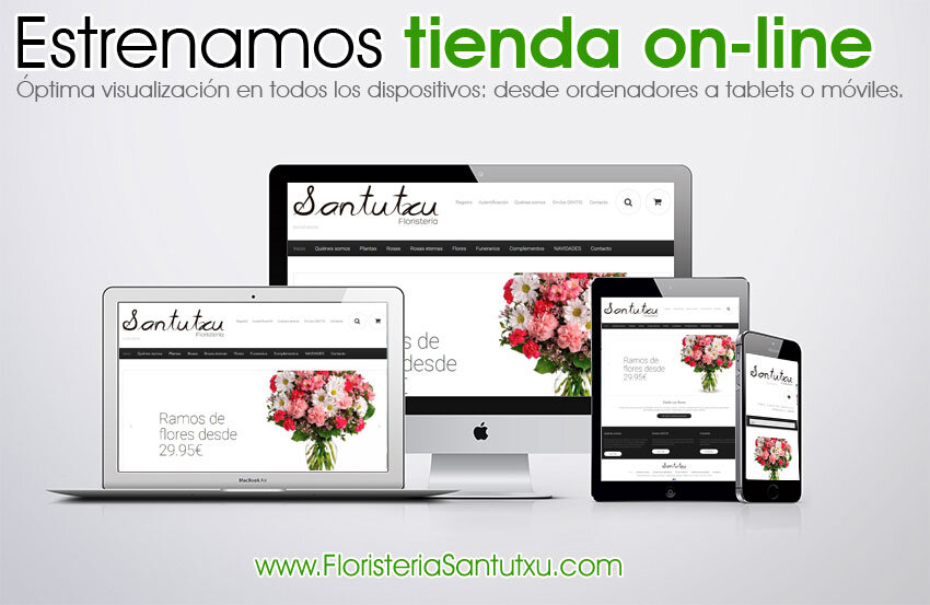 Diseño web Floristería Santutxu responsive