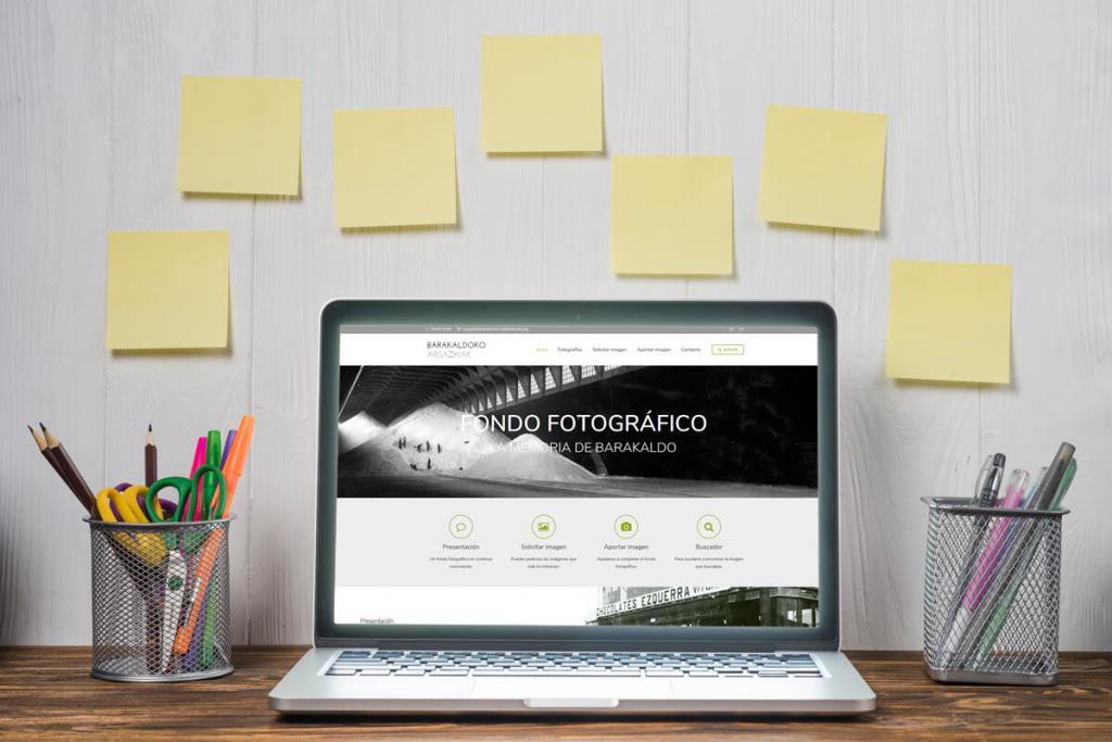 Diseño web fondo fotográfico Ayuntamiento de Barakaldo