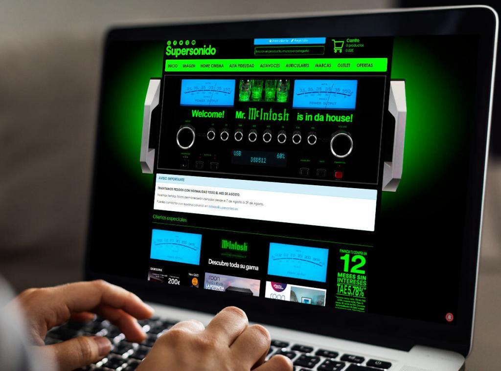 Diseño nueva portada web Supersonido